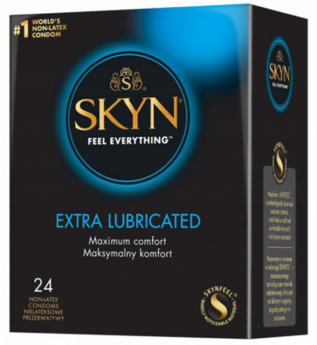 SKYN Extra Lubricated – bezlatexové kondomy